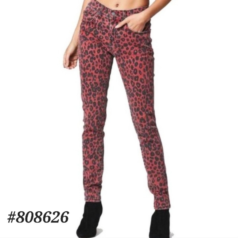 Carmar NWT! Leopard RYAN slim mid-rise jeans Size 26🤍